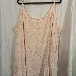 Torrid Light Pink Eyelet Mini Dress